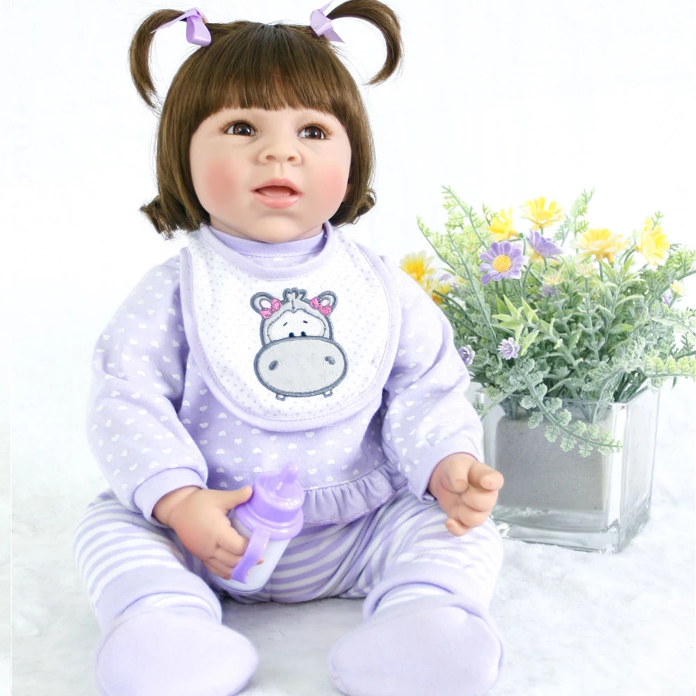 

New Reborn Baby Doll Soft Silicone Vinyl Real Touch Newborn 20''/50cm princess bebes reborn girl toys bonecas