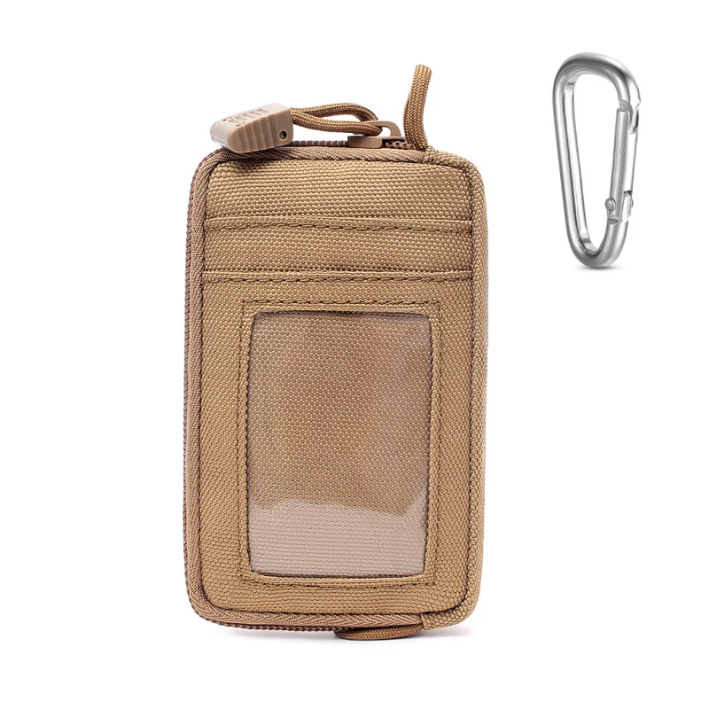 Водонепроницаемый чехол для повседневного использования, портативный тактический кошелек для смены ключей, кошелек для путешествий, кошелек для монет с отделениями для карт, сумка на пояс на молнии