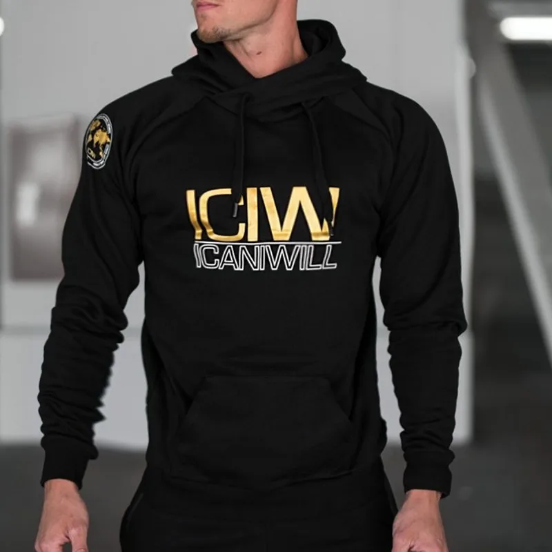 Бренд ICIW, мужская спортивная одежда, модный бренд, принт, мужские толстовки с капюшоном, пуловер для тренажерного зала, мужской спортивный костюм, толстовки с капюшоном