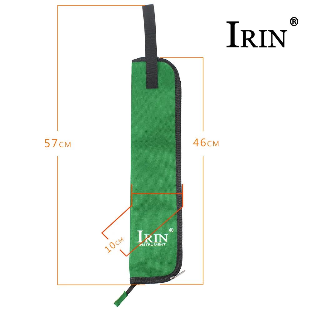 IRIN Drum Stick Gig Bag Водонепроницаемый чехол из ткани Оксфорд держатель с ручным