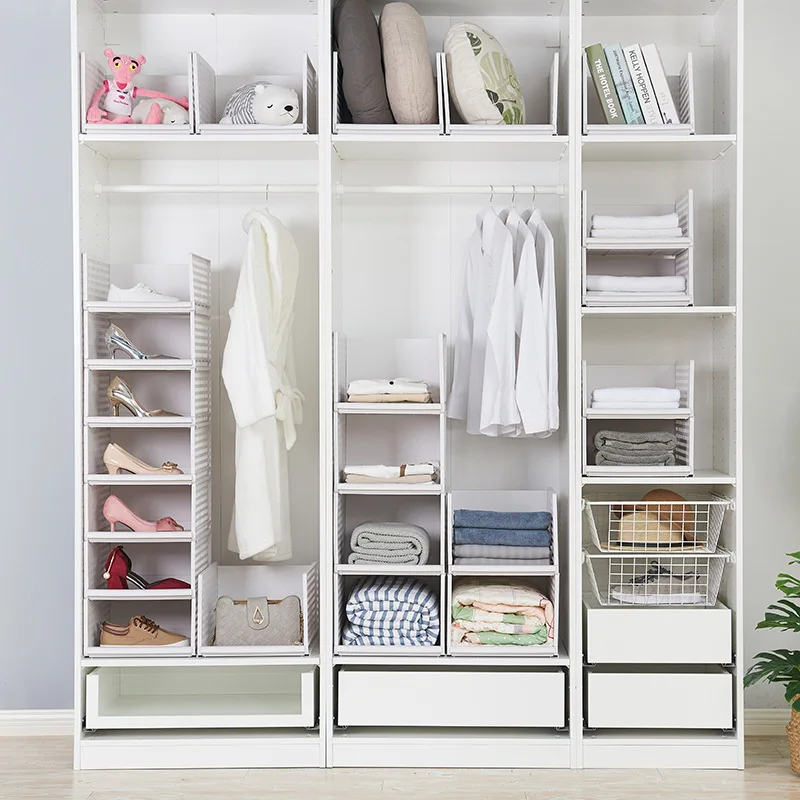 Plastic Clothes Storage Drawers Superposed Multistorey Tslide Rail