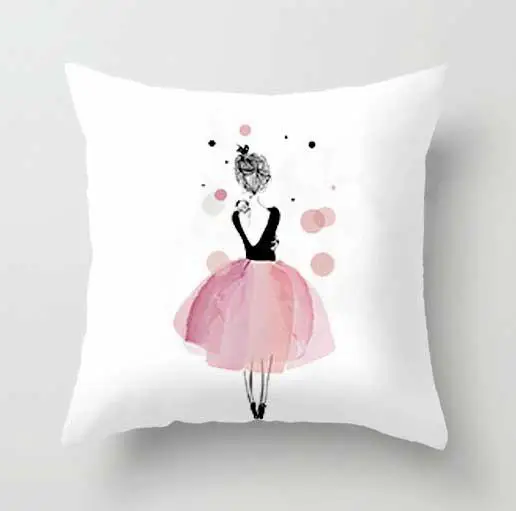 Европейский стиль, подушка с изображением Лондона, Тауэрский мост, романтическое розовое украшение, для маленькой девочки, цветочный сад, Париж, постельные принадлежности, квадратная подушка, стул - Цвет: AA1