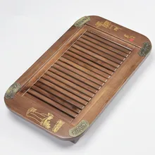 50*30*6 см деревянный поднос ящик лоток резьба по дереву небольшой дренаж кунг-фу чай несколько