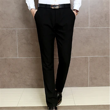

Fashion Men Suit Pants Size S M L XL XXL XXXL Business Banquet Mens Trousers Wine Red Black Blue Slim Fit Men Pant