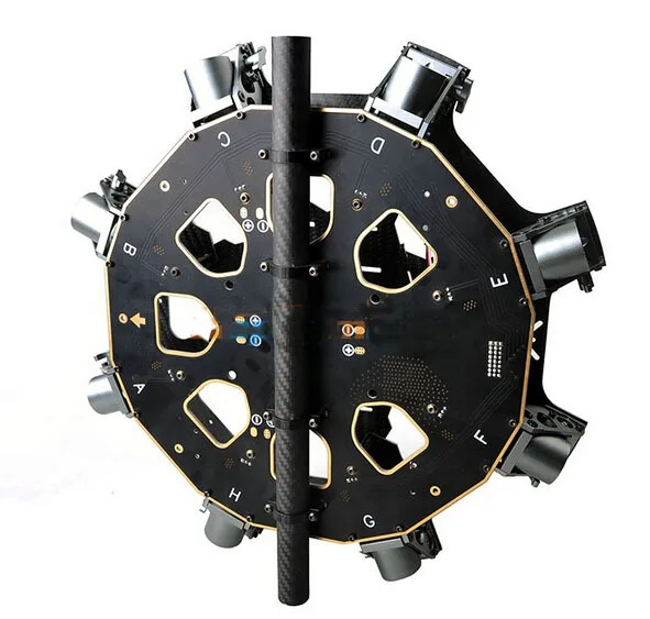  New 8 Axis Carbon Fiber Main Center Board w/ PCB Board w/ 25mm Support Tube Frame for DIY Foldable 