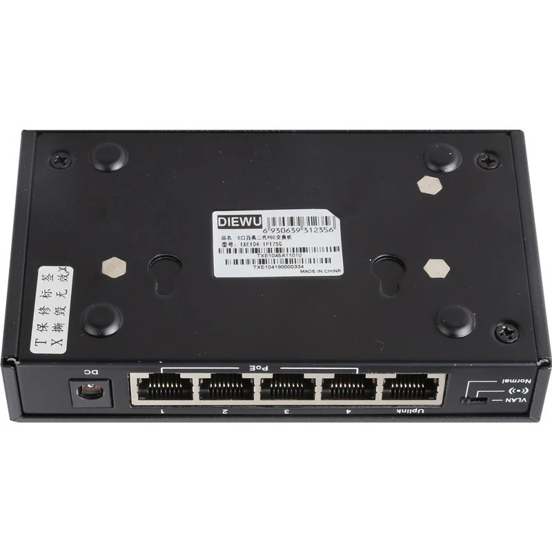 Сетевой Ethernet коммутатор с 5 портами POE и 4 разветвителями питание IEEE 802 3 af/at 48 В
