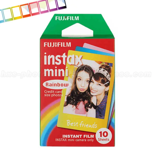 Special Price Fujifilm Instax Mini 9 Instant Film 10 Sheets Rainbow for Instax Mini 9 8 7S 70 25 50s 90 and SHARE Smartphone Printer SP-2 SP-1