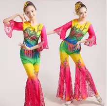 Best Offers (0158) Chinese classical dance costumes yangko red Embroidery Duanghuang flying dance drum wear stage performance clothes Best Offers (0158) Chinese classical dance costumes yangko red Embroidery Duanghuang flying dance drum wear stage performance clothes