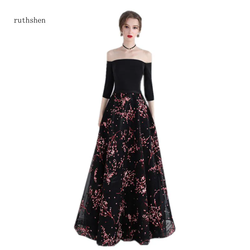 ruthshen Hot Sell Prom Dresses Off The Shoulder Sexy Formal Party Gowns