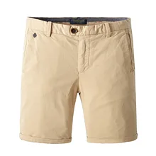 Летние Новые повседневные х/Б мужские шорты Sim однотонные 4 цвета длиной до колена Короткие 28-36