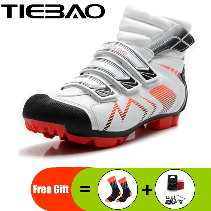 

TIEBAO Cycling Shoes men Winter Self-Lock SPD sapatilha ciclismo mtb Shoes Men Bike Off Road Bicycle Shoes Sneakers Ankle Boots