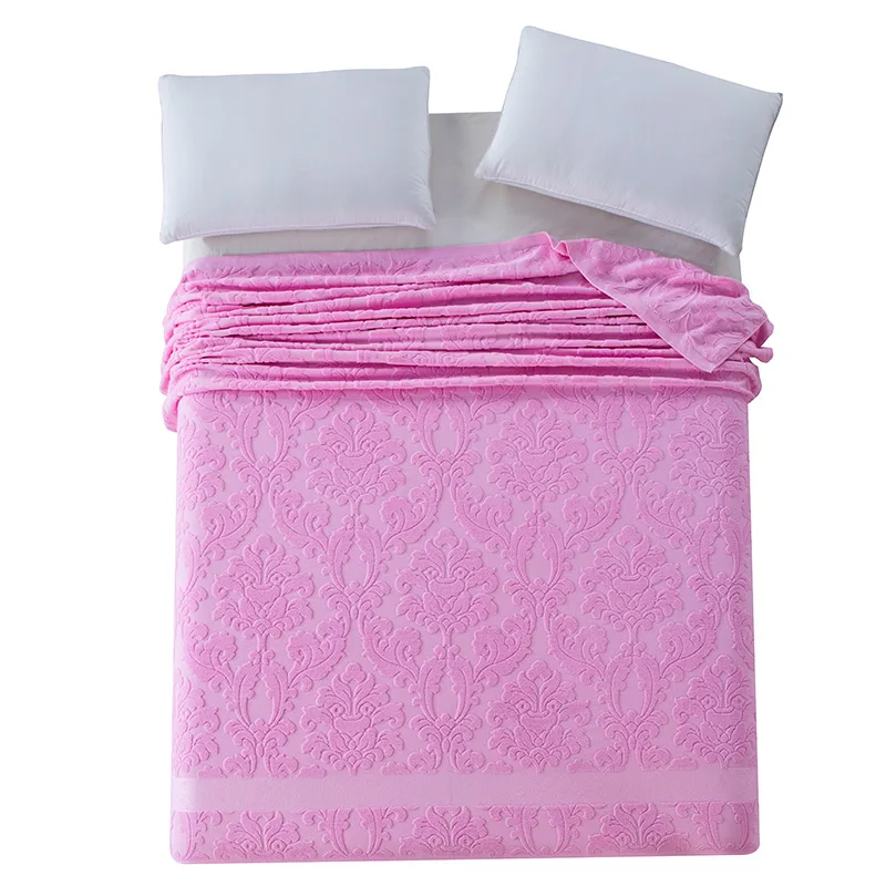 Hot Sell Towel Blanket 100 Cotton Bedspread For Double Bed Flower