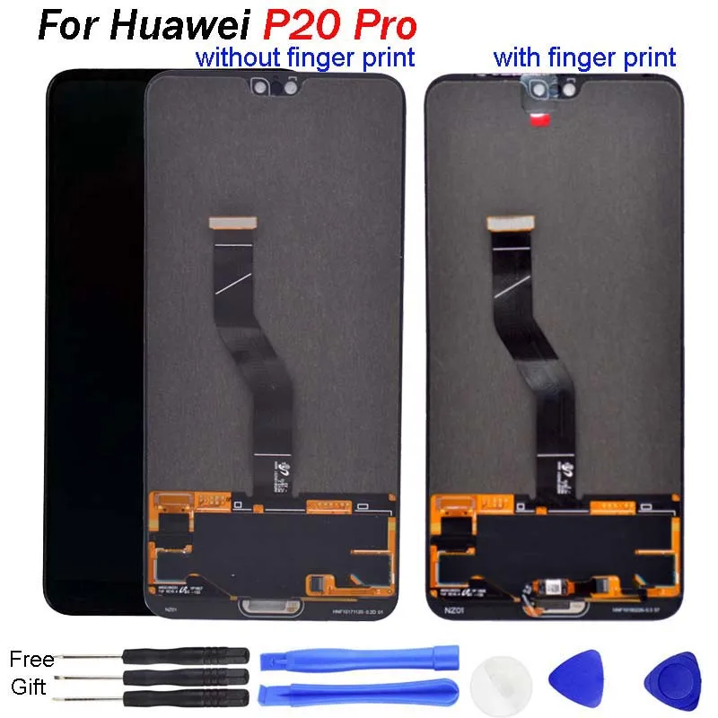 ЖК дисплей с сенсорным экраном и дигитайзером в сборе рамкой для Huawei P20 Pro детали