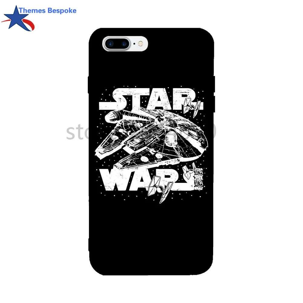 Star Wars Millennium For Iphone 6/8plus/7 Soft TPU Ultra-thin Protect Covers X/8/6s Plus Candy Color 4.7/5.5Inch |