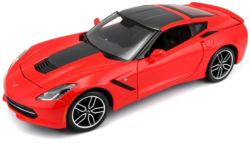 

Maisto 1:18 2014 Exclusive Corvette Stingray Z51 Red Diecast Model Racing Car NEW IN BOX