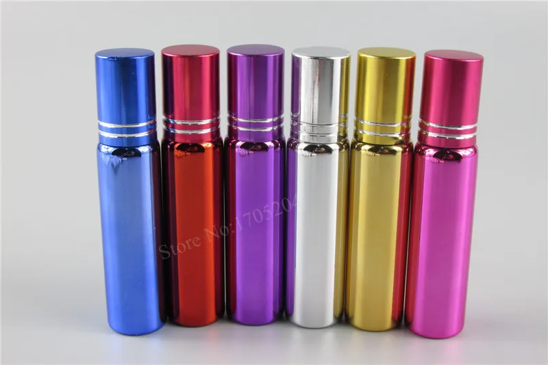 

30Pcs/lot 10ml perfume glass vials with roll-on ball perfume roll on glass bottle empty essential oil bottle