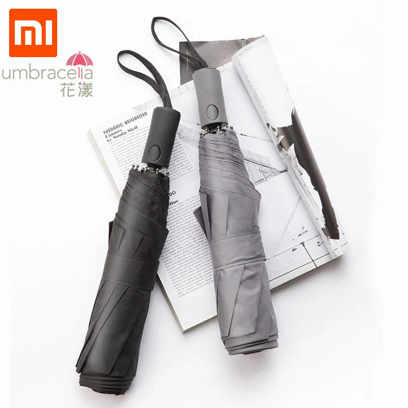 Xiaomi Mijia Huayang супер большой автоматический зонт Анти УФ сильный ребро анти шторм