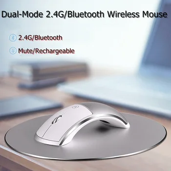 

Elbow Design Silent Dual-Mode 2.4G/Bluetooth Rechargeable Wireless Notebook Desktop Mouse Ergonomic Power Saving Mouse