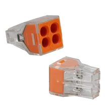 Free Shipping 50Pcs wire terminal connector PCT104 Push Wire Connecto 4 pin Conductor Terminal Block * AWG 18-12 connector