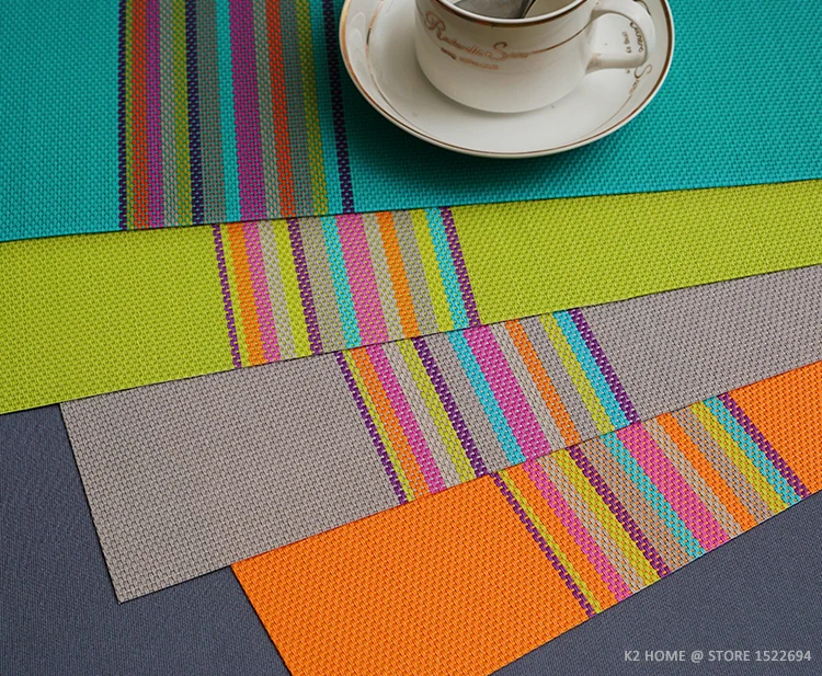 placemat mancha-resistente mesa almofada lugar esteira conjunto de 4 pces