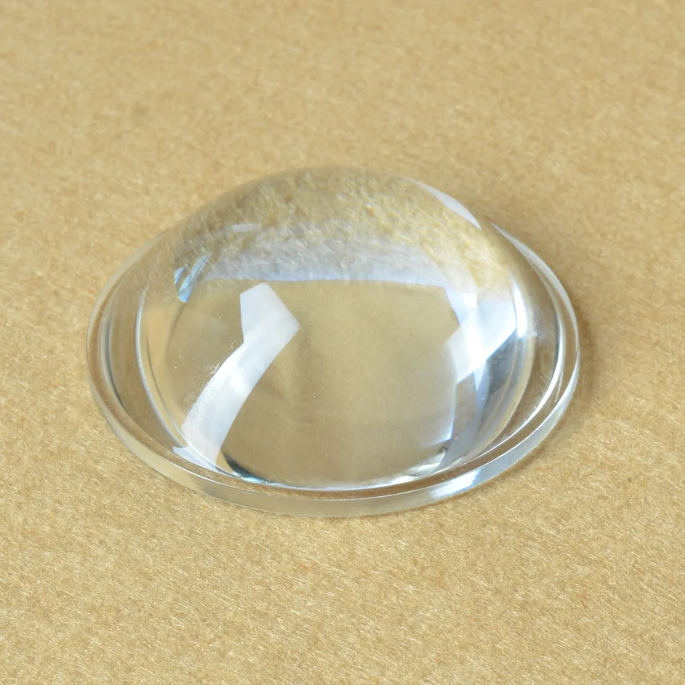 Стеклянный объектив диаметром 66 мм оптическая выпуклая стеклянная линза Высота 24,5 мм фокусирующий СВЕТОДИОДНЫЙ плоско выпуклая линза для лампы светильник