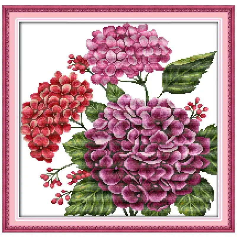 

Pincushion (2) Patterns Counted Cross Stitch 11CT 14CT Cross Stitch Set Wholesale Flower Cross-stitch Kit Embroidery Needlework