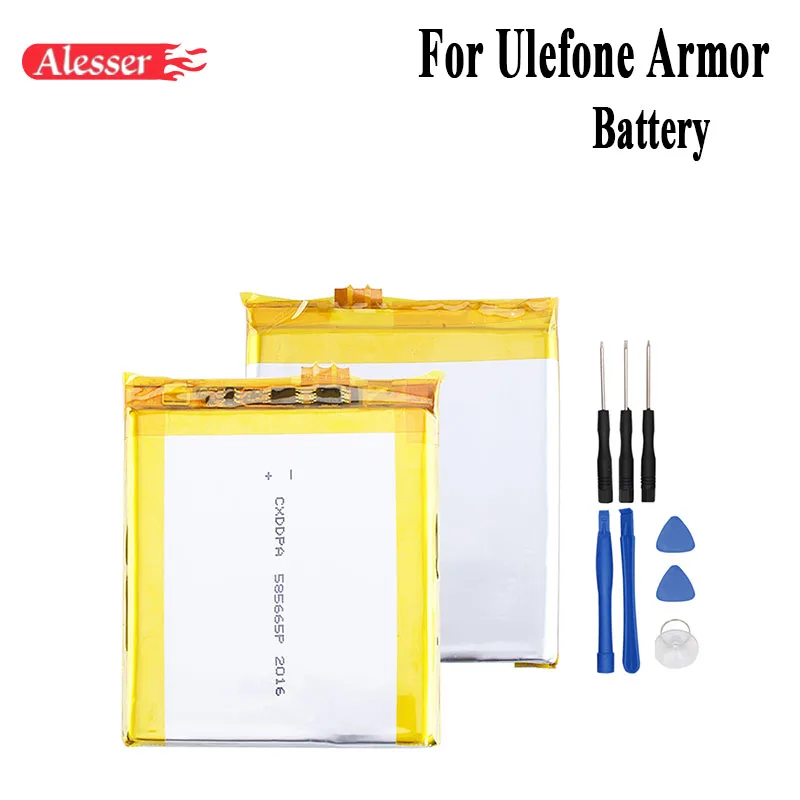 

Alesser For Ulefone Armor Battery Backup Battery Accessories Long Standby Time High Capacity For Ulefone Armor Cellphone +Tools