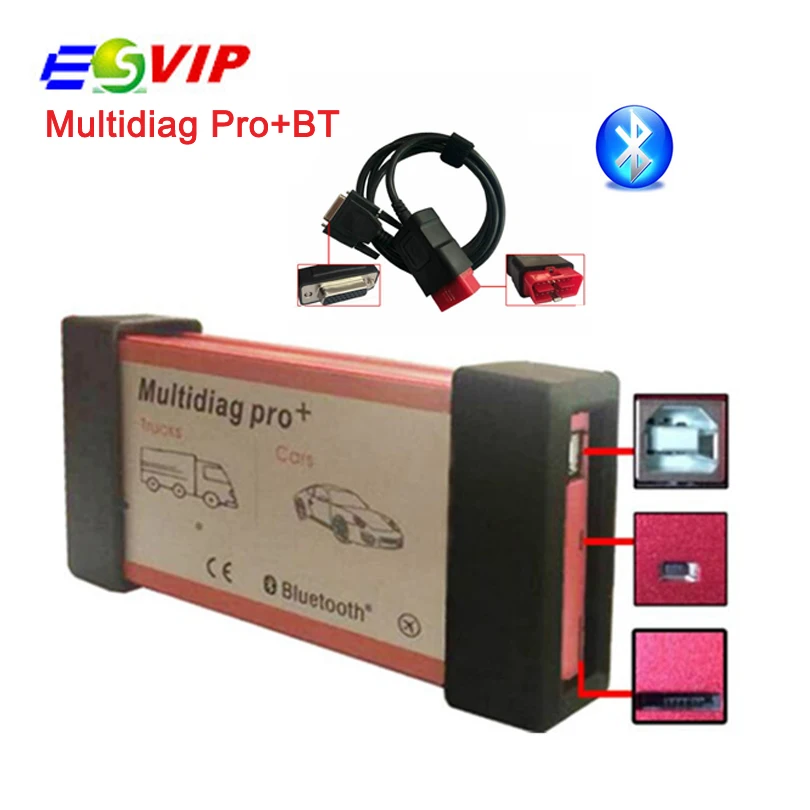 

Newest version 2016.00 / 2015 r3 Design Single Board Multidiag Pro+ bluetooth for Cars/Trucks and OBD2 Free Shipping