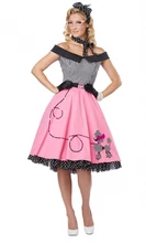 free shipping 40s 50s 60s Ladies Fancy Dresses Adult Broadway Fantasy Costume For Women Halloween Outfit Dress New M/L/XL