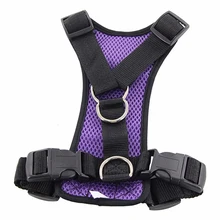 TINGHAO Universal Car Dog Harness Leash Nylon Pet Safety Chest Strap Vest Seat Belt 