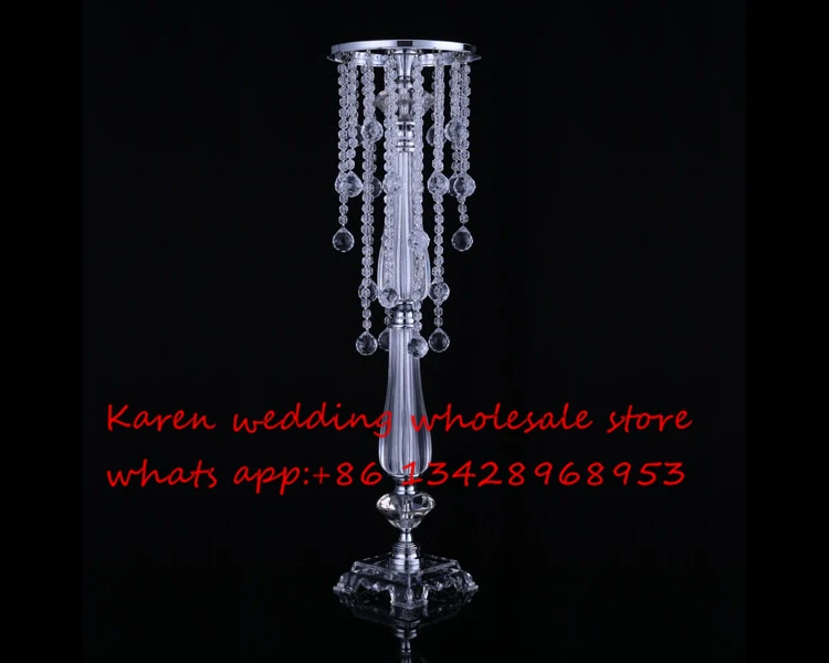 

70cm tall cake stand wedding decoration /acrylic crystal transparent wedding centerpiece decoration/home decoration flower stand