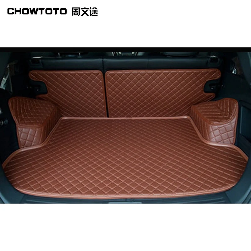 

CHOWTOTO AA Auto Trunk Mats For Hyundai Ix35 Trunk Mats Durable Waterproof Leather Luggage Mats