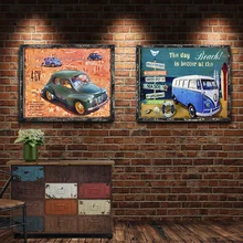 Автомобильная металлическая пластина с винтажным рисунком, оловянные знаки, настенные плакаты, таблички, живопись, бар, клуб, паб, домашний декор, стена 30*20 1001(755