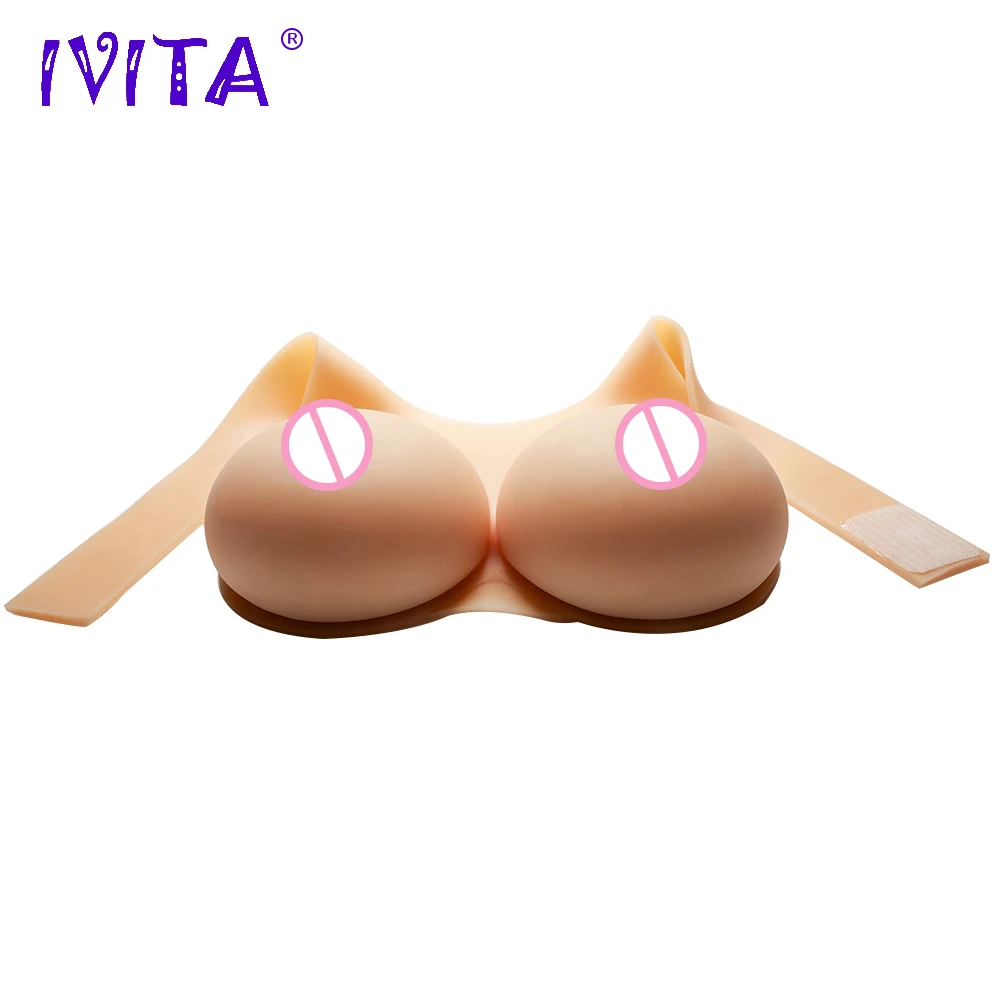 Искусственная силиконовая грудь IVITA 2800 г искусственная для фрикциона королева