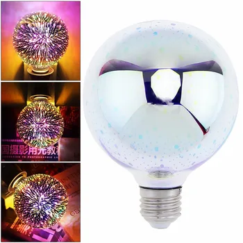 E27 3D Decoration Fireworks Bulb 7W Dazzle Color Led Light Bulb 360 Degree Luminescence Angle for Christmas/Holiday/Decoration decoration inflatable bulb with light