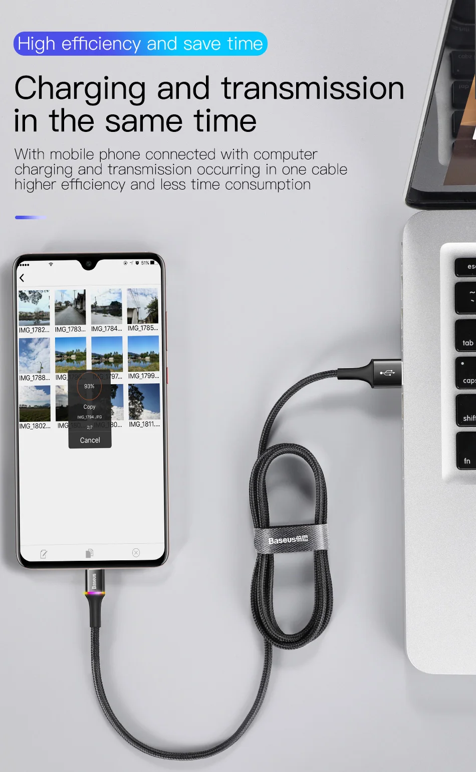 Baseus USB Type C Cable For All Smartphones 1