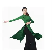 Cheap women improved long cheongsam Chinese classical dance costumes customize long sleeves lady Vietnam Robes traditional aodai Cheap women improved long cheongsam Chinese classical dance costumes customize long sleeves lady Vietnam Robes traditional aodai