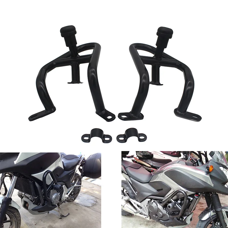 

For Honda NC700S NC700X NC750S NC750X Engine Protetive Guard Front Protector Guard Black Crash Bar Bumper Cover