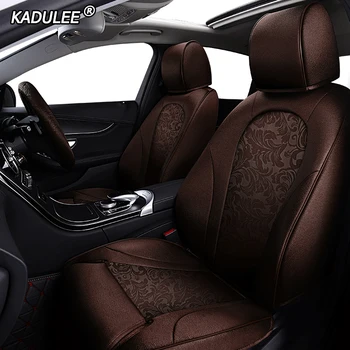 

KADULEE Custom fabric car seat cover For Mitsubishi PAJERO OUTLANDER EX ASX Grandis Eclipse Cross galant Lancer Zinger car seats