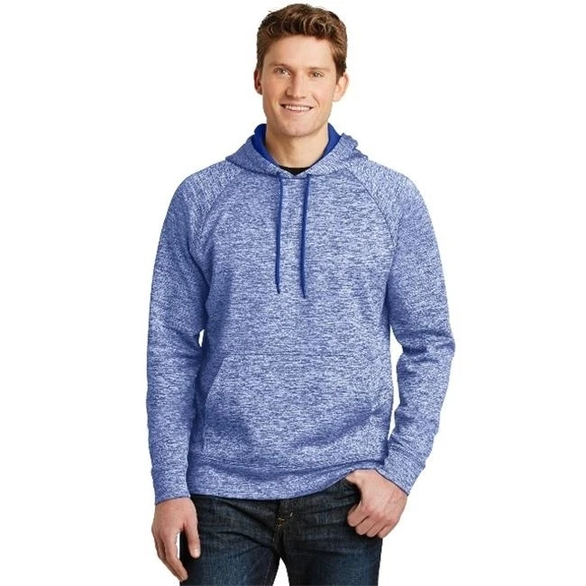 Sport-Tek ST225 Mens Posi-Charge Electric Heather Fleece Hooded Pullover True Royal Electric - Extra Large