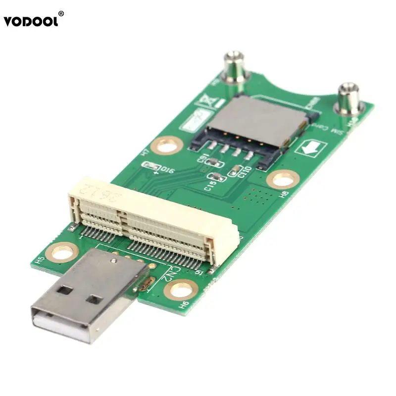 Mini PCI E к USB адаптеру с разъемом для SIM карты 8 Pin модуля WWAN/LTE поддержка 6pin/8pin Разъем