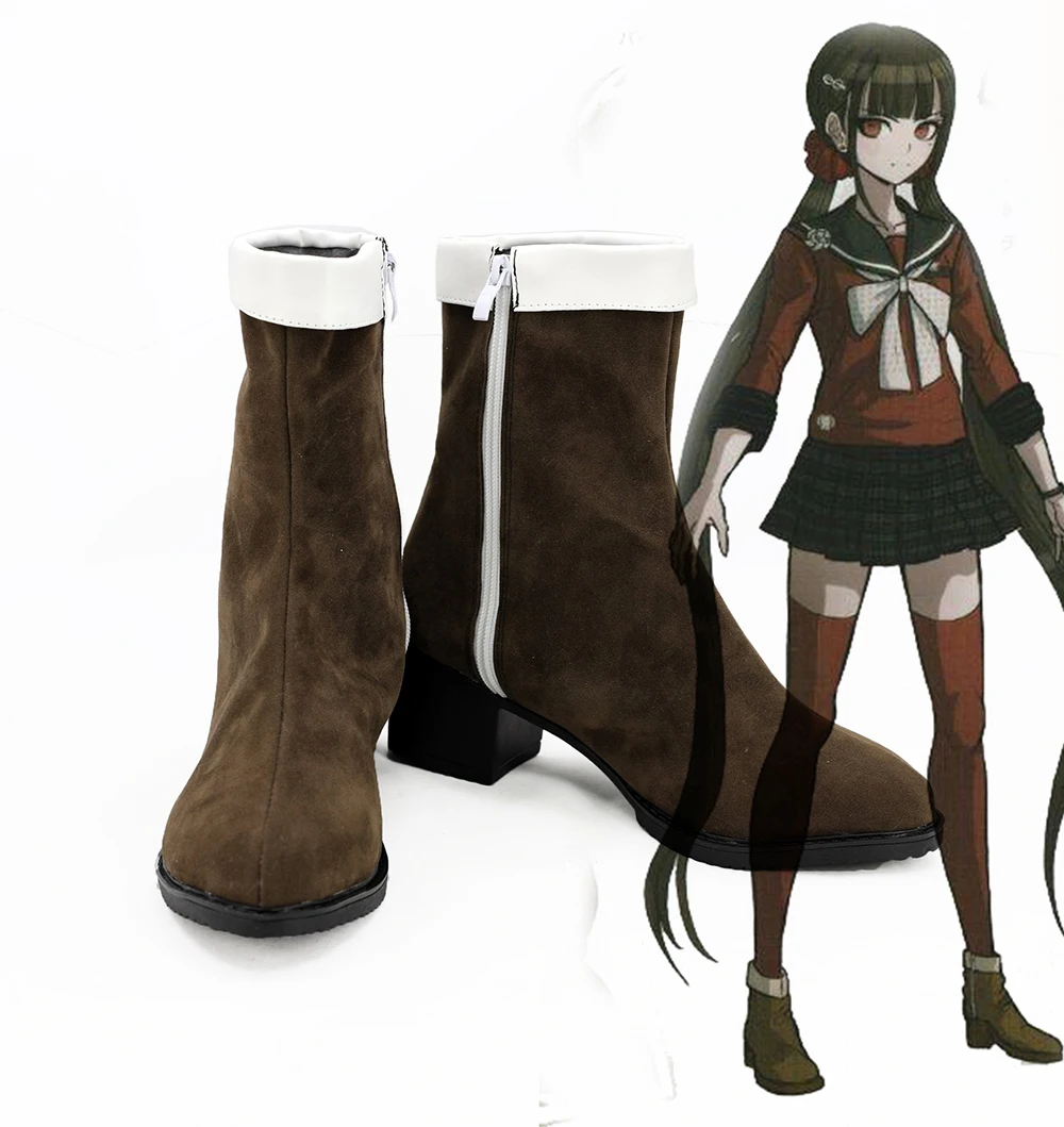 

Danganronpa Maki Harukawa Shoes Cosplay Danganronpa V3 Killing Harmony Harukawa Maki Cosplay Boots Brown Shoes Custom Made