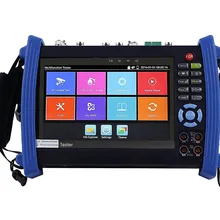 7 дюймов H.265 4 к IP HD CCTV тестер монитор AHD CVI TVI SDI тестер 8MP 5MP ONVIF HDMI In TDR мультиметр Оптическое волокно POE 12 В Out