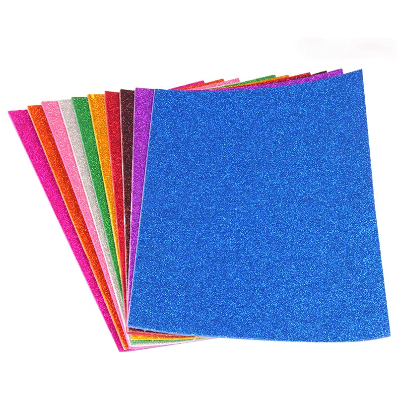 

10Pcs/lot Multicolor Sponge Thick Glitters Foam Eva Paper Fold Scrapbooking Paper Crafts Decor DIY Card Artwork 20*30cm*2mm