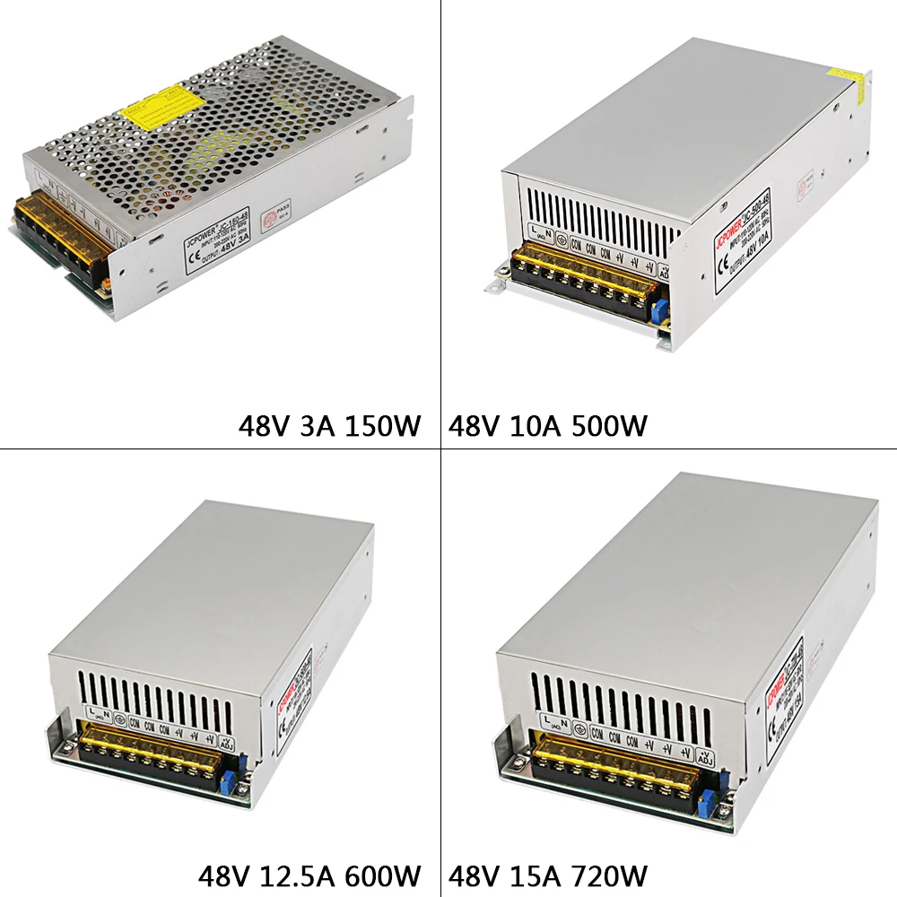 DC48V 3A/5A/7 5/10A/12.5A/15A светодиодный импульсный источник питания AC110V 220V к DC 48V