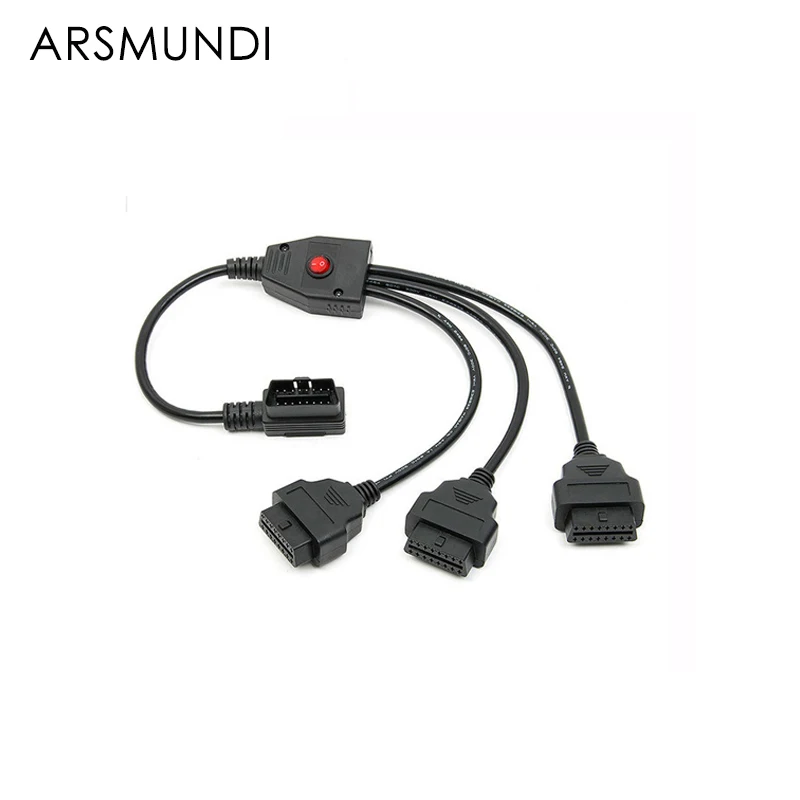 Prix pour 16 Broches OBD2 Splitter Adaptateur Extension Cable Male to Dual Female Y Connecteur Connexion ligne OBD II outils de diagnostic Prix pour 16 Broches OBD2 Splitter Adaptateur Extension Cable Male to Dual Female Y Connecteur Connexion ligne OBD II outils de diagnostic