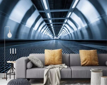 

beibehang wallpaper roll Mural wallpaper European extended space tunnel tooling wind photo wallpaper wallpaper 3d on the wall