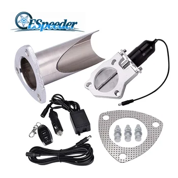 

ESPEEDER 3.0" Electric Stainless Steel Exhaust Cutout With Remote Control Be Cut Pipe Exhaust Cut Out Catback Downpipe Valve Kit