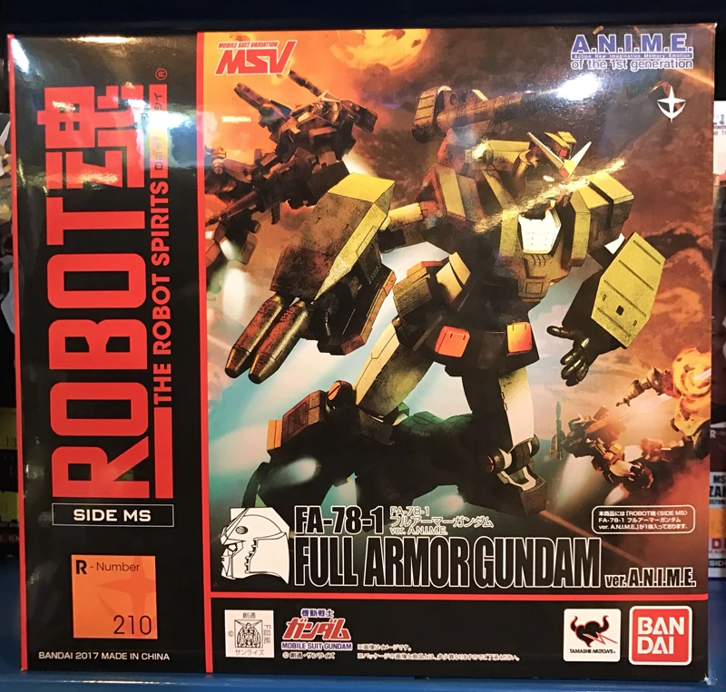 Аниме мобильный костюм Gundam оригинальный робот BANDAI Spirits No. 210 экшн фигурка FA 78 1