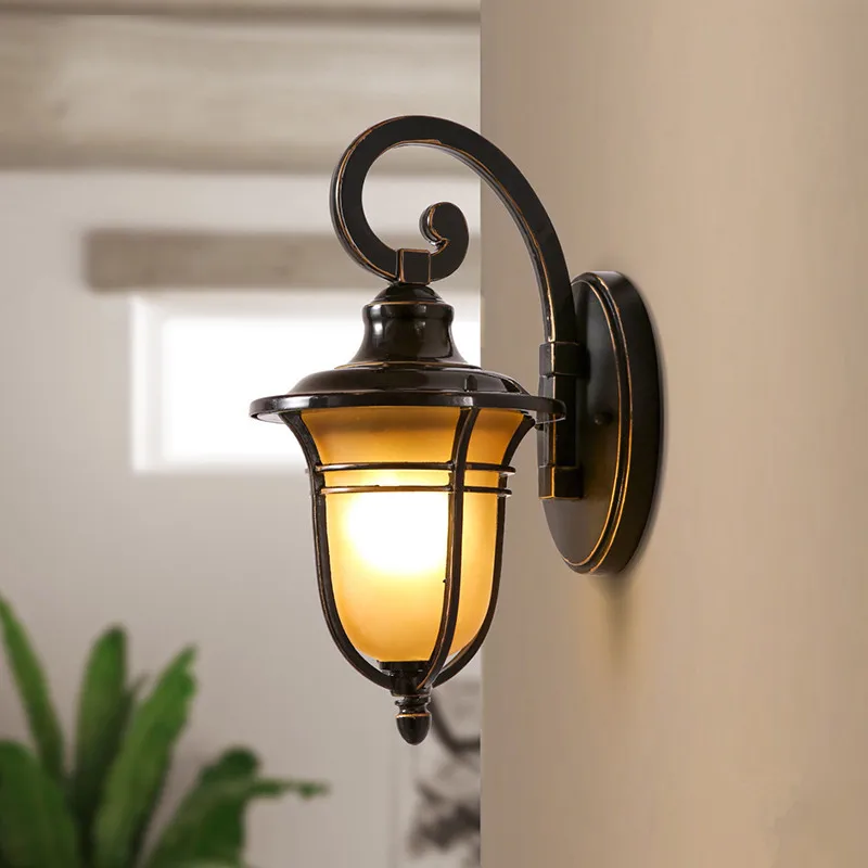 American Living Room Bed E27 LED Wall Lamp Retro Nostalgia Loft Style Industrial Wind